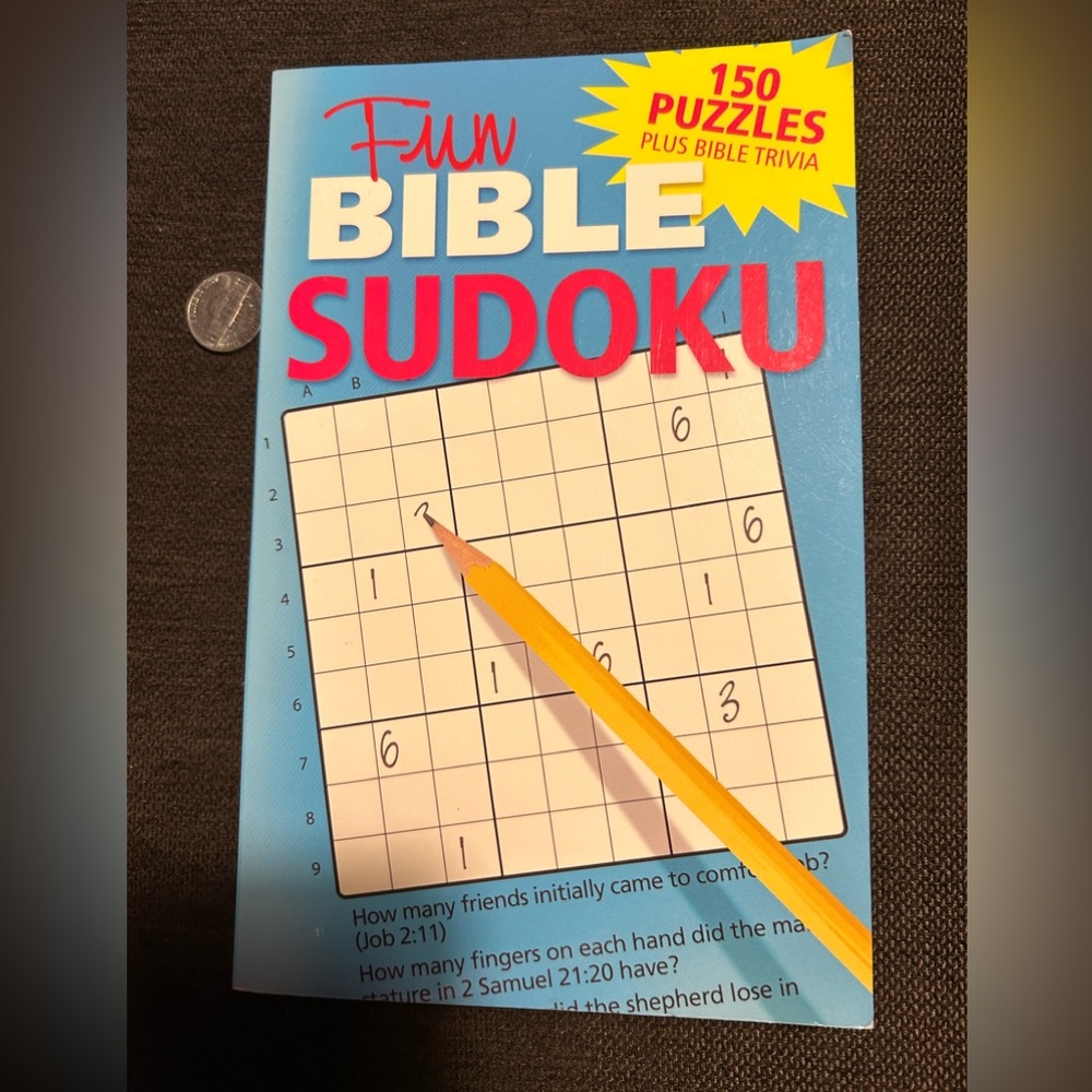 Fun Bible Sudoku paperback puzzle book